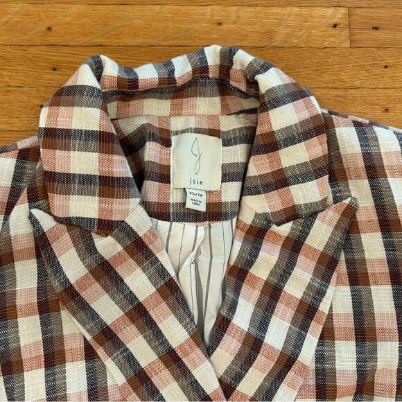 Joie Darryl Striped One Button Blazer - Picture 2 of 8